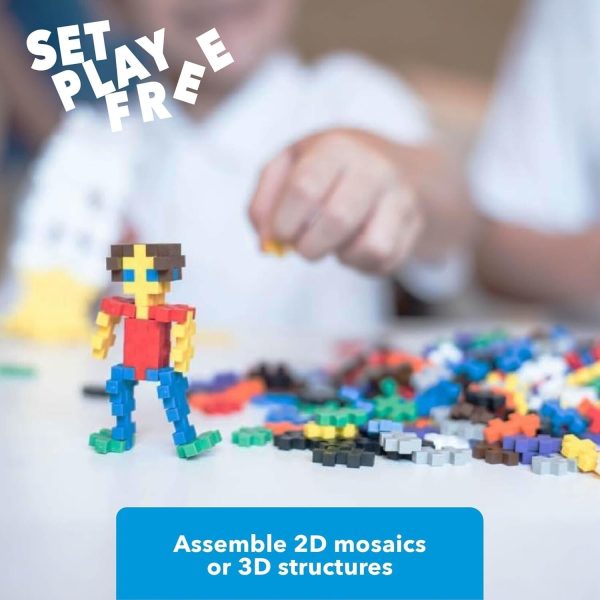 Plus-Plus 600-Piece Mini Basic Building Blocks Set - For Ages 3+ Years Denmark - Image 3