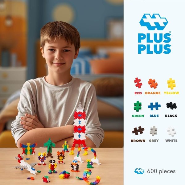 Plus-Plus 600-Piece Mini Basic Building Blocks Set - For Ages 3+ Years Denmark - Image 4