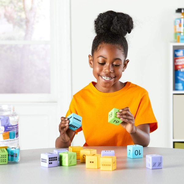 hand2mind Math Activity Dice Set, Foam Math Dice for Kids Ages 4-8, 6 Sided Die Represents A Number, Ten Frame, Tally Marks, Or Base Ten,... - Image 5