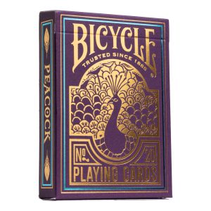 Bicycle Peacock Playing Cards - Purple - Cold Foil Premium Playing Card Deck for Card Games and Magic Tricks - Dazzling Design, Smooth...