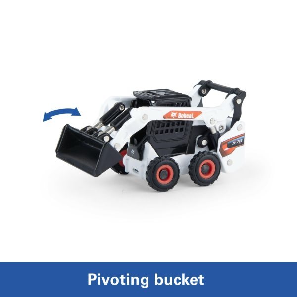 ERTL Bobcat S76 Skid Steer Loader - 1:64 Scale - Includes Functional Loader - Collectible Die-Cast Metal Construction Toys for Kids and... - Image 4