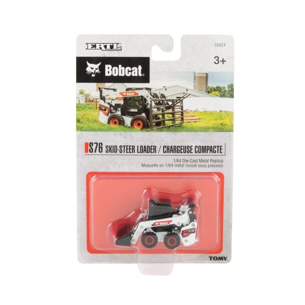 ERTL Bobcat S76 Skid Steer Loader - 1:64 Scale - Includes Functional Loader - Collectible Die-Cast Metal Construction Toys for Kids and... - Image 6